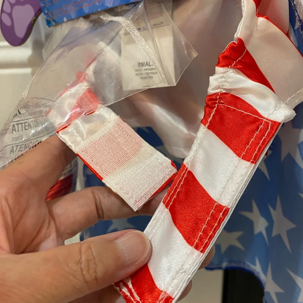 🇺🇸Rubie’s Pet Shop Boutique Red-White-Blue Uncle Sam Costume - Small
